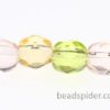 Pastel Yellow Green Crystal Mix Czech Glass