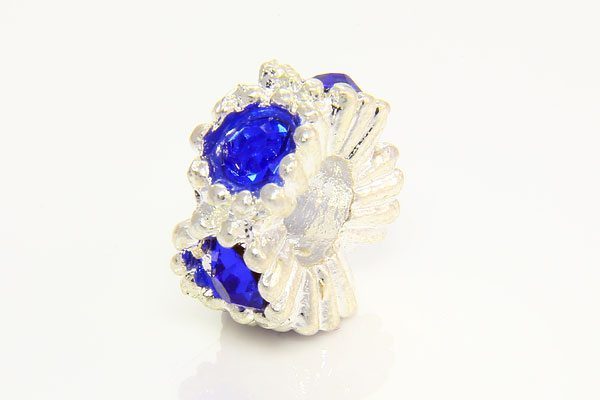 Cobalt Blue Studded Ring