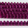 Hematite Magenta Bicones