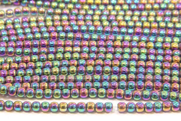 Rainbow Round Hematite