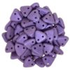 Satin Purple 2-Hole Triangle Beads