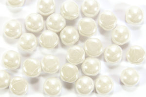 White Sfinx Preciosa Candy Beads