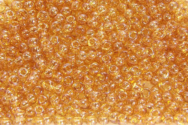 Transparent Amber Lustre Preciosa Seed Beads