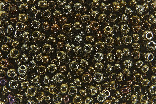 Metallic Iris Hazel Preciosa Seed Beads