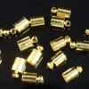 5mm Gold Glue in End Caps 16pcs