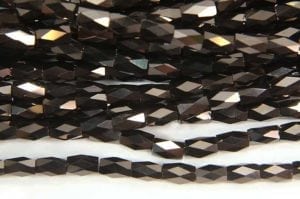 Copper Hematite Lustre Facetted Crystal Bugles