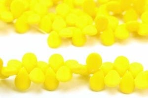 Matte Canary Yellow Pip Beads