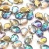 Gold Fumed Sea Opal Pip Beads