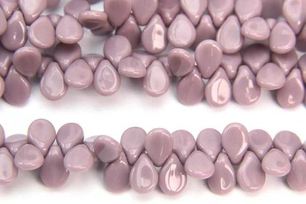 Opaque Mauve Pip Beads