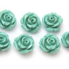 Turquoise Rose Hand Crafted Gemstone Flowers