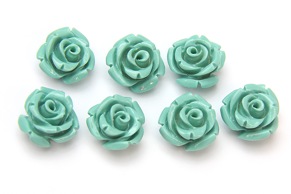 Turquoise rose gemstones