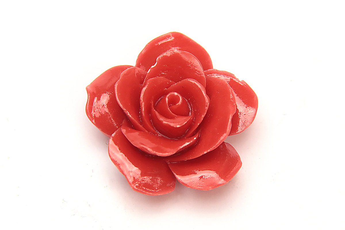 Coral open rose gemstones