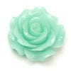 Alabaster Seafoam Open Rose Hand Crafted Gemstone Flowers