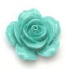 Turquoise Open Rose Hand Crafted Gemstone Flowers