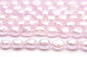 Pink Baroque Nugget Pearls