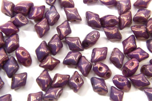 Copper Lustred Purple Mini DiamonDuos