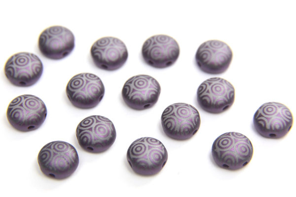 Violet Stencil Preciosa Candy Beads