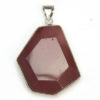 Red Mookaite Facetted Pebble Pendant