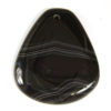 Black Banded Agate Focal Drop Pendant