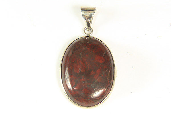 Mahogany Obsidian Framed Oval Pendant